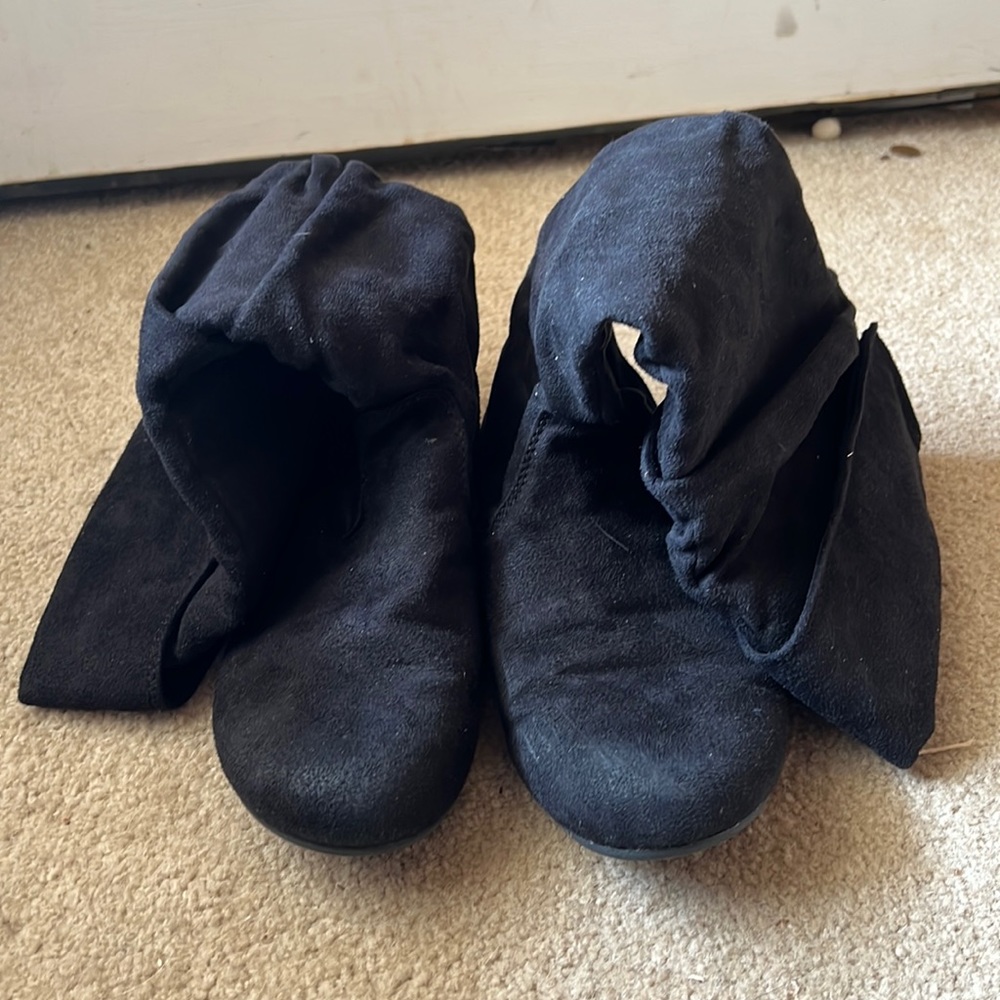 Black Suede Boots